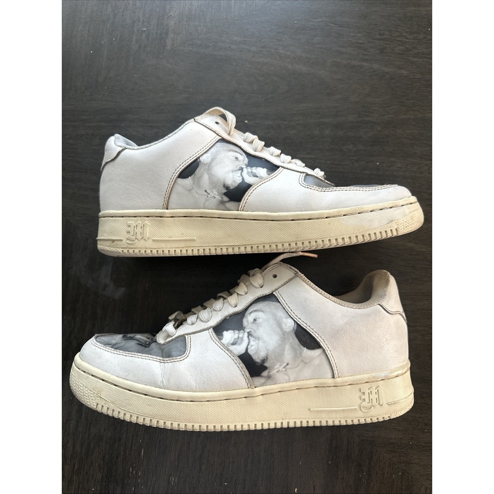 Makaveli Branded Makavelic Tupac 2Pac Sneakers Size 9 Rare Vtg Hip Hop Shoes